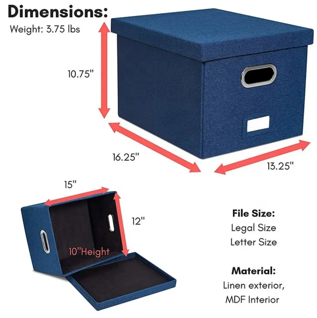 Organizador de archivos para colgar Organizadores de escritorio Cajas de almacenamiento de documentos que pueden coleccionarse