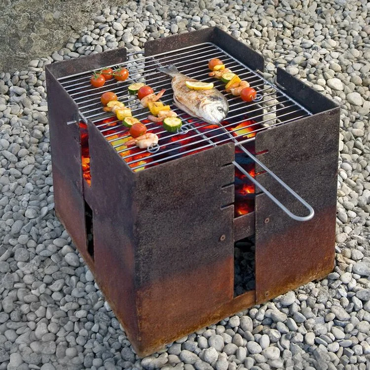 Portable Outdoor Wood Burning Morden Design BBQ Grill