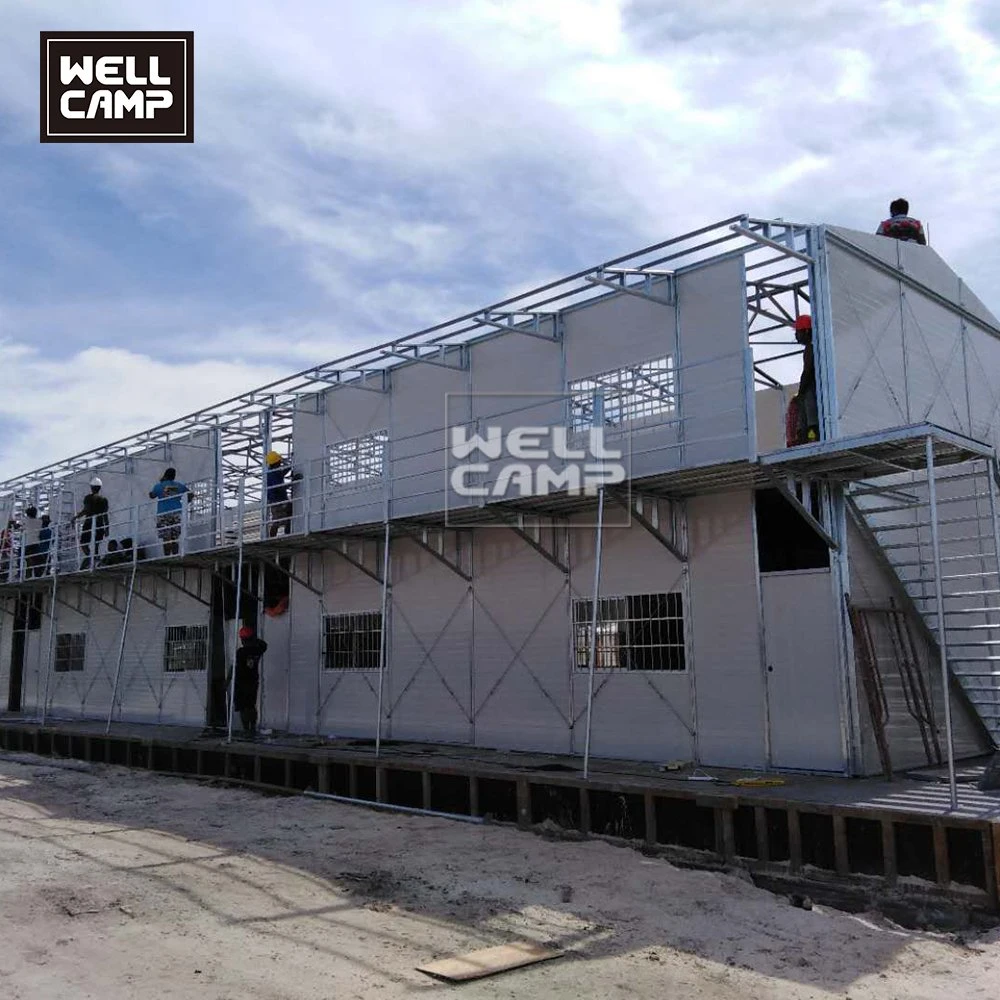 Economical Steel Frame Sandwich Panel K Prefabricated House for Site Office and Accommodation