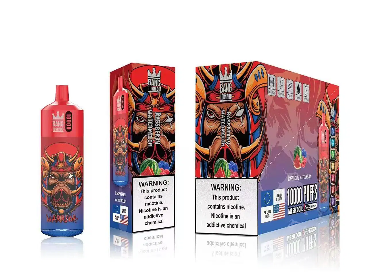 Hochwertige Vaporizer Randm Bang Tornado 10000 Puffs Einweg-Vape