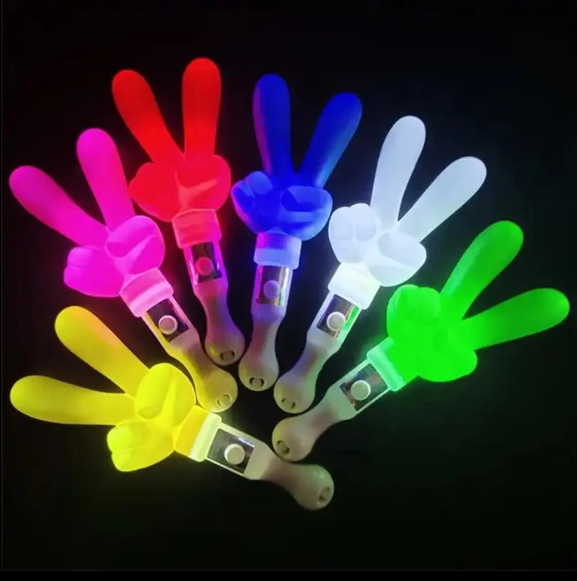 Custom Logo Printing LED Heart Glow Stick Flashing Light Sticks for Concert Event Party Light Stick