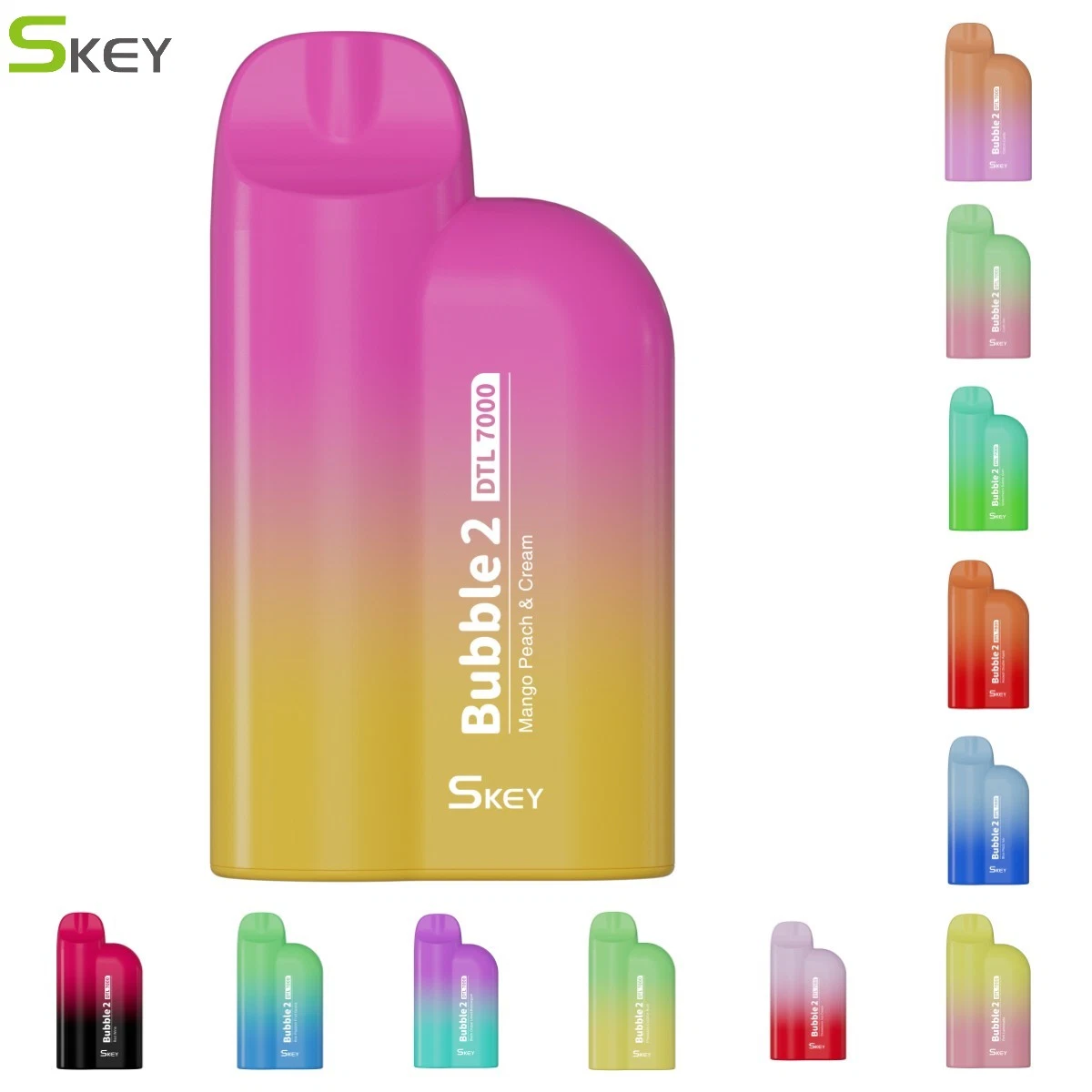 Skey Vape je l'e-cigarette en gros le narguilé bulle jetables2 Vaping Rdl 7000bouffées d'air Rechargeable réglable avec 15ml jetable avec direct des prix en usine