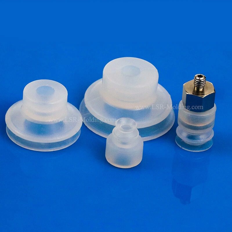 Food Contact Silicone Bellows Rubber Vacuum Suction Cups for Industrial Machinery Equipment