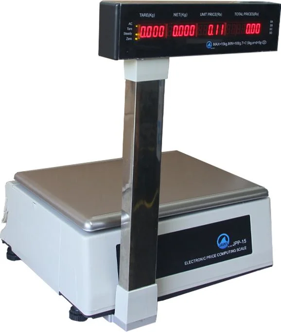 Label Printing Barcode Scale Contact to Computer Heavy Durty Body Dual LED Display for Supermarket