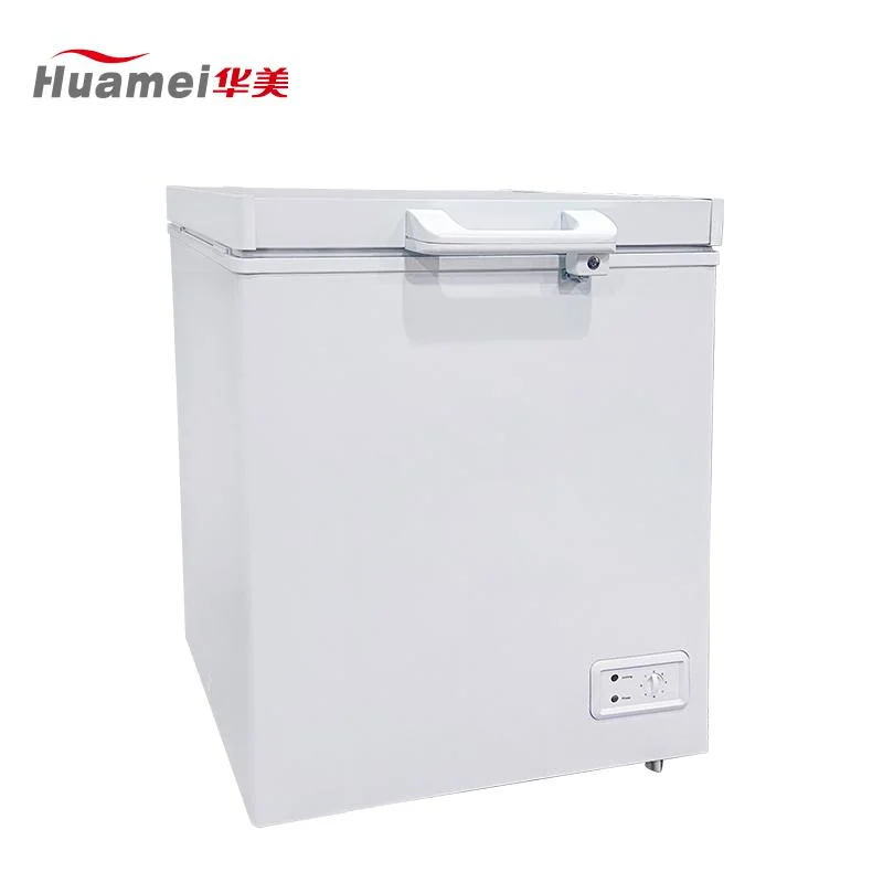 Homehold et dépanneur porte métallique de fruits de mer commercial de la crème glacée Mini congélateur horizontal 150 L Bc/BD-166