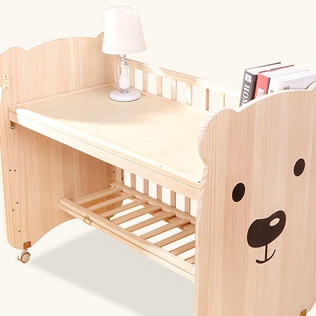 Home Specific Use and Wall Side Crib Style Baby Furniture Bed with Protection Bumper