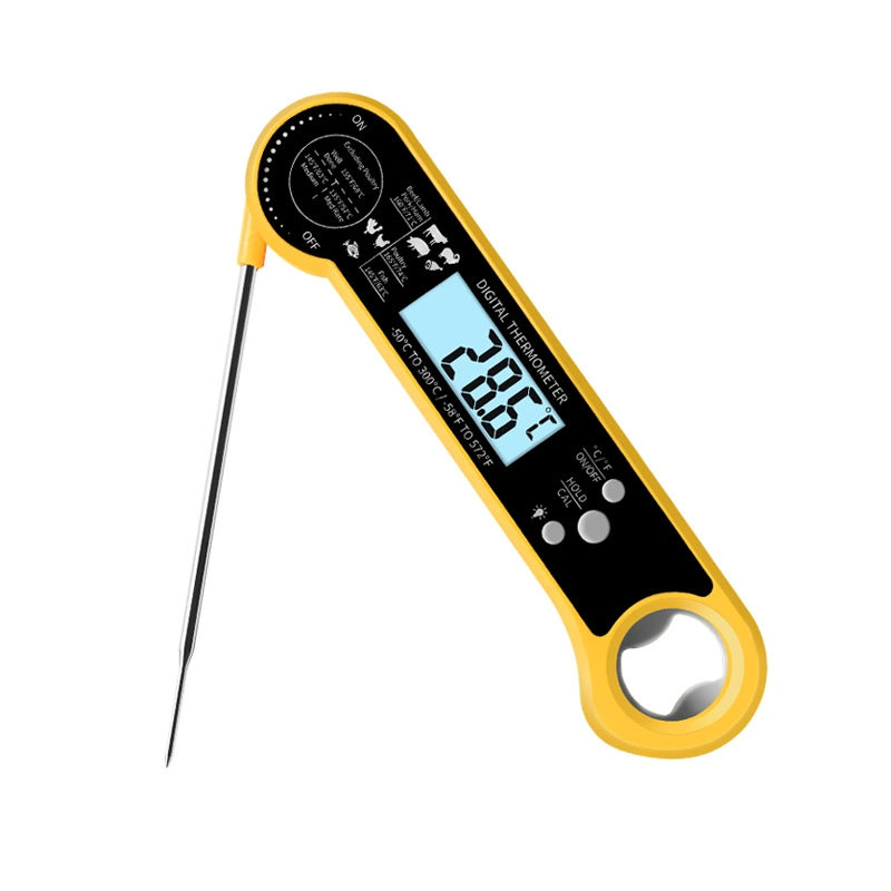 Digital Instant Read Meat Thermometer - Wasserdichte Küche Essen Kochen Thermometer mit Hintergrundbeleuchtung LCD - Best Super Fast Electric Meat Thermometer Sonde für BBQ