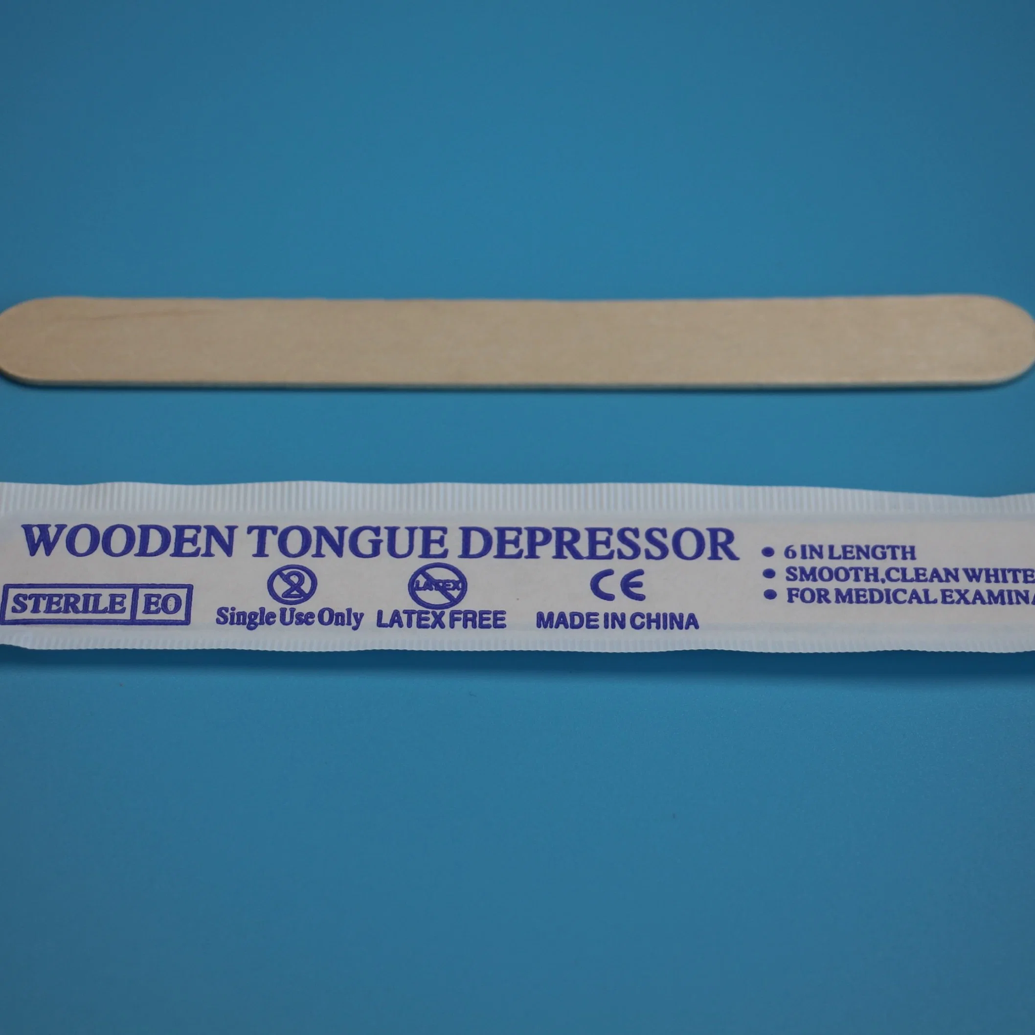 Hot Sale Stocked Sterile Disposable Tongue Depressor Wood