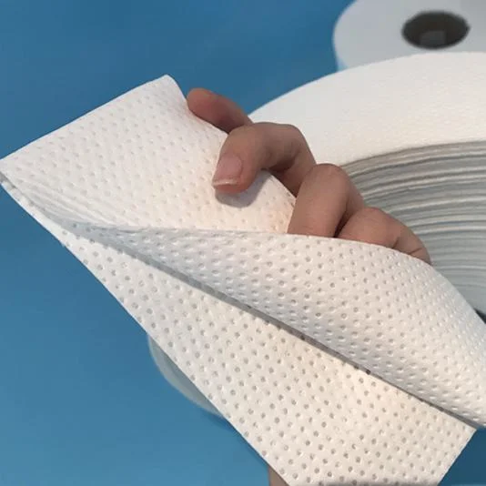 Papier composite absorbant l'eau à haute capacité d'absorption pour les matières premières de couches pour bébés.