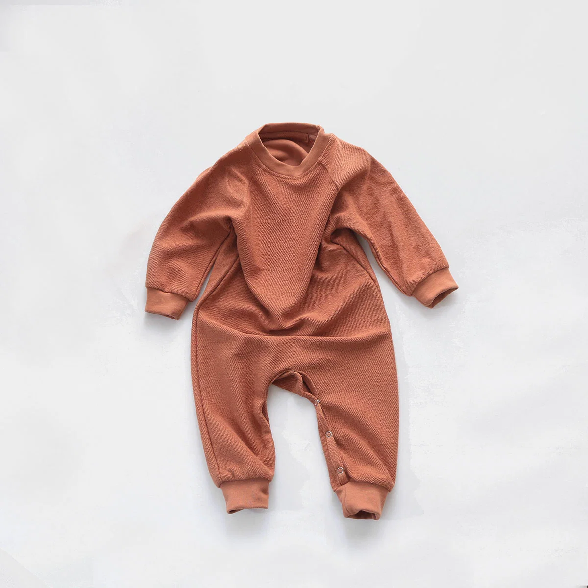 Winter Long Sleeve French Terry Infant Romper Baby Clothes