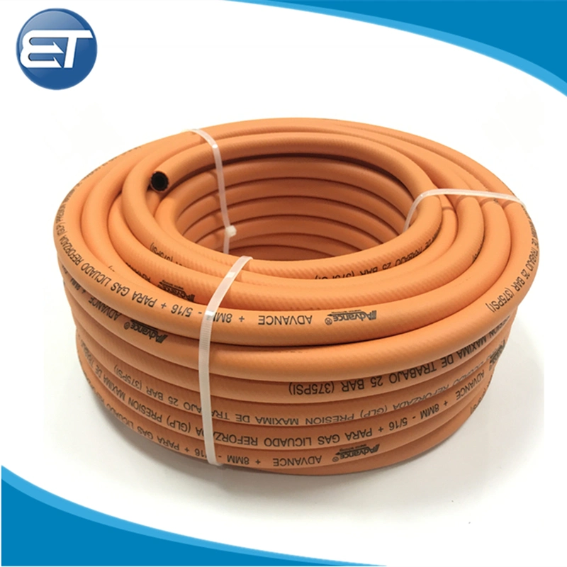 Wholesale/Supplier Flexible High Pressure PVC Rubber Braided Pneumatic Air Hose Pipe for LPG Gas