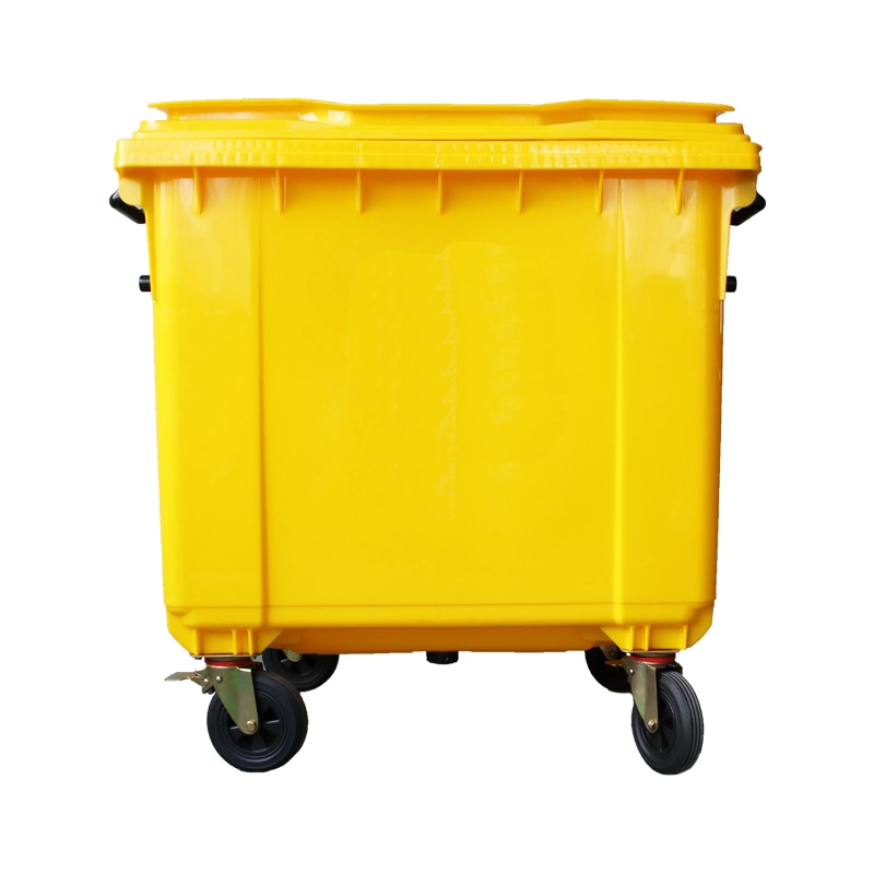 660L/1100L Large Outdoor Street Kitchen Industrial Recycle Rubbish Trash Can Garbage Waste Bin Pedal Plastic Dustbin for Manufacturer Prices