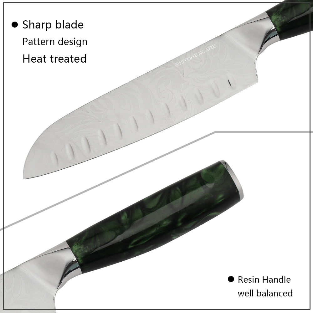 Hip-Home Cooking Knife Stainless Steel Kitchen 7" Santoku Knives