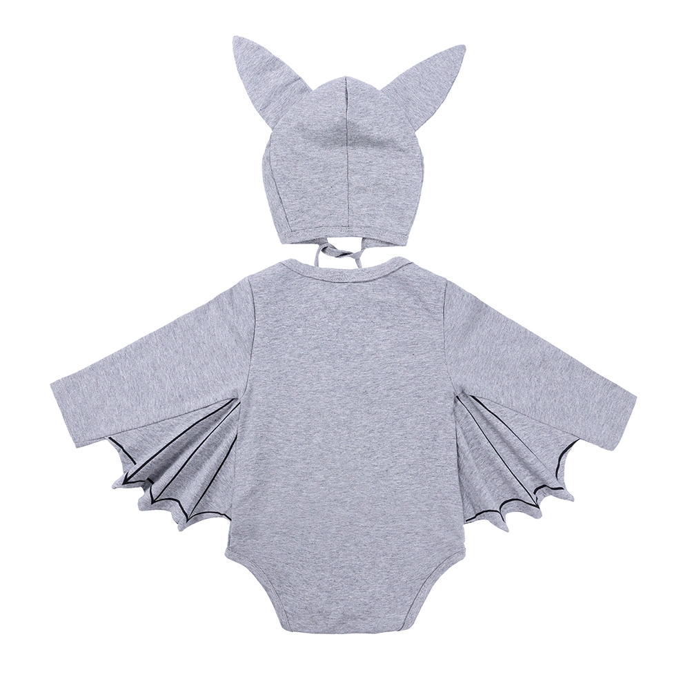 New Halloween Costume Two PCS Baby Romper Clothes Toddler Bat Cosplay Romper Unisex Baby Wear