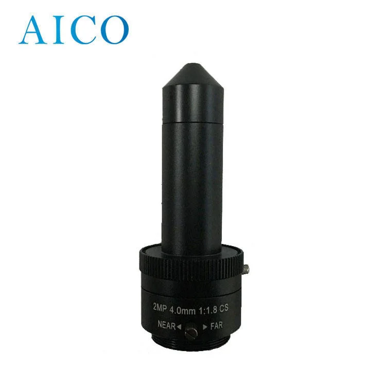 Aluminum Alloy 4.0mm 1/3" F/1.8 Manual Iris M-Iris 2MP 4mm CS Mount MP Csmount Pinhole Pin Hole CCTV Camera Lenses Lens