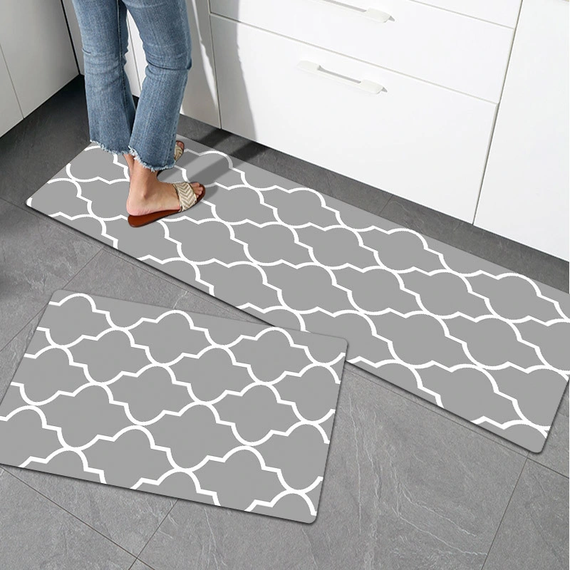 Tapis de cuisine épais, tapis de cuisine, tapis anti-fatigue, tapis et tapis imperméables, mousse sur pied ergonomique en PVC résistant