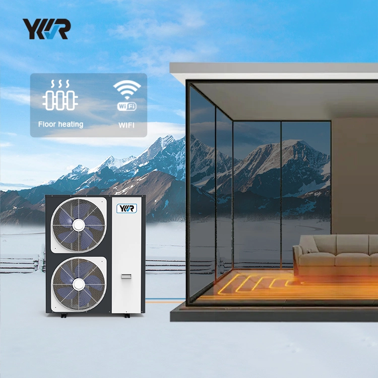 Ar de arrefecimento de aquecimento doméstico de água quente Ykr para Monoblock de água Sistema de bomba de calor do inversor de corrente contínua (DC) Evi para Wi-Fi