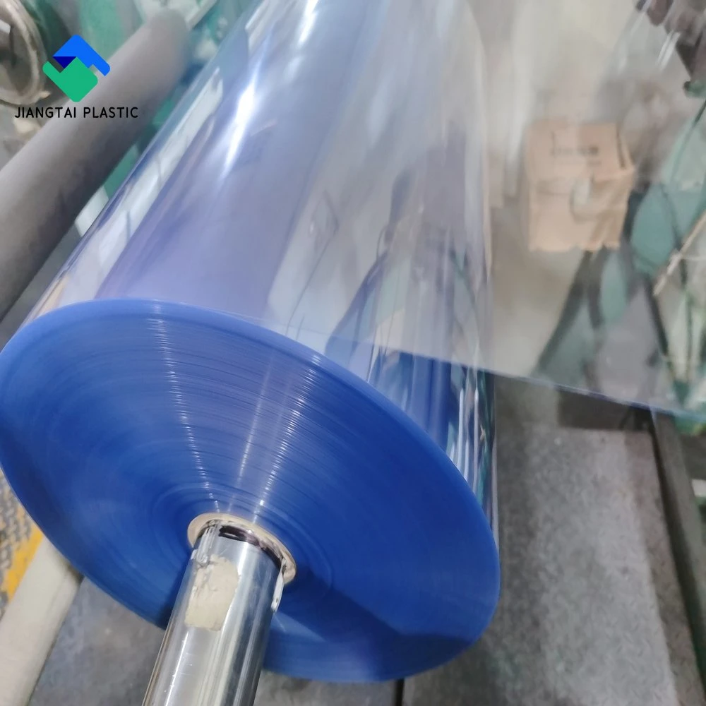 Jiangtai 0,35mm Super Clear starre PVC-Folienrolle für Thermoformen und Drucken