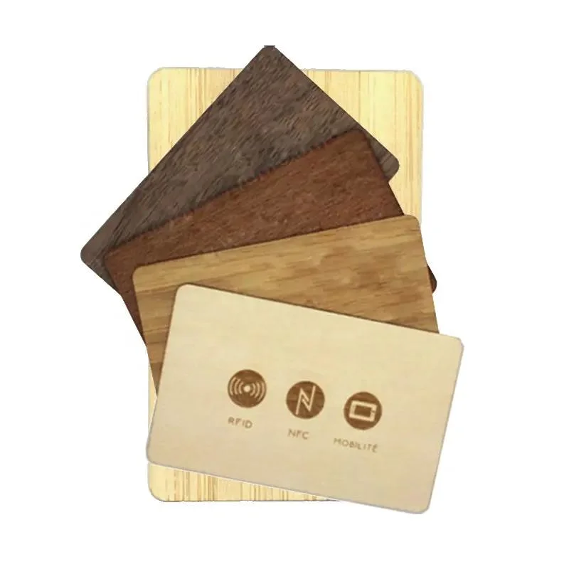 Hot Sale NFC Wooden Cards Ntag216 Smart RFID Wood Card