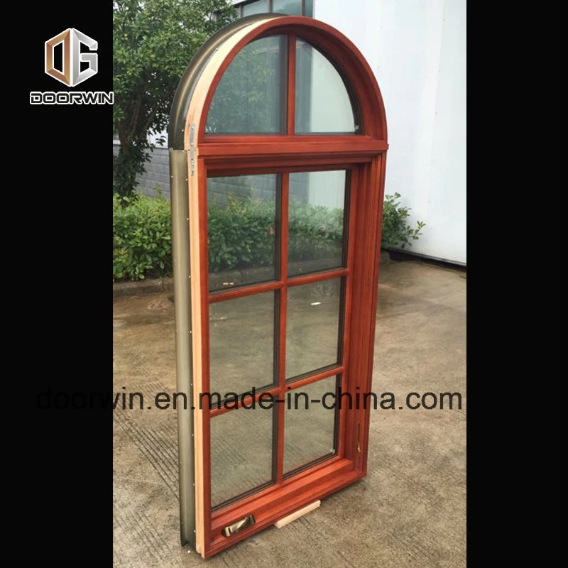 Oak Wood Aluminum Casement Window, Crank Window