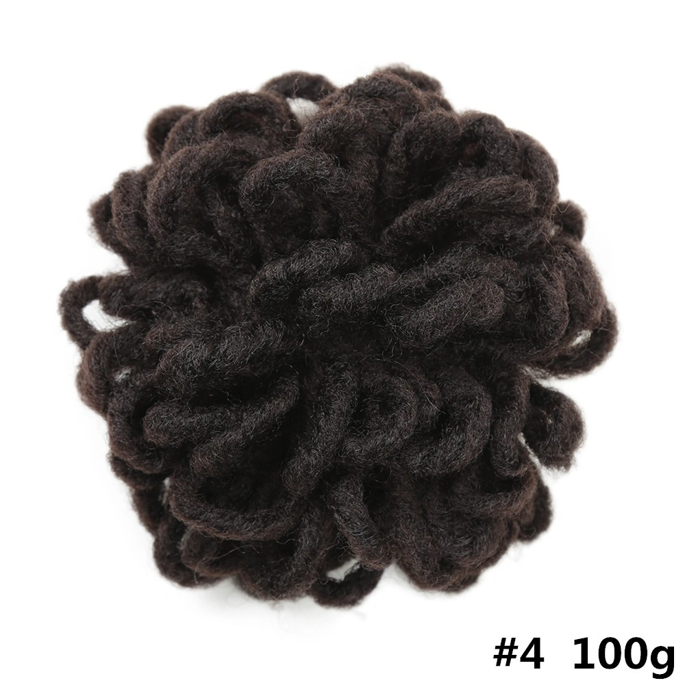 Top Quality Afro Puff Dreadlocs Chignon Wigs Short Drawsting Ponytail Hair Bun