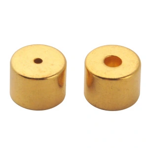 Strong Disc Neodymium Magnet with Golden Plating