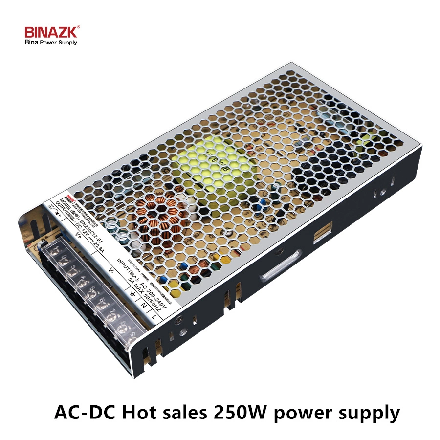 Fuente de alimentación de conmutación industrial Bina 24V 250W LED Transformador