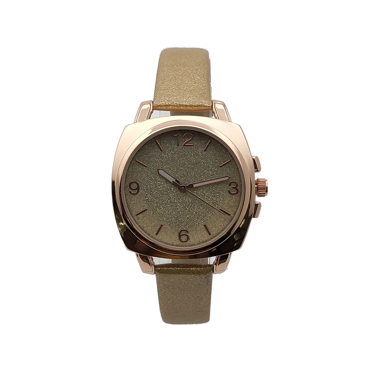 OEM Custom Square Case Casual Leather Strap Ladies Wrist Watch