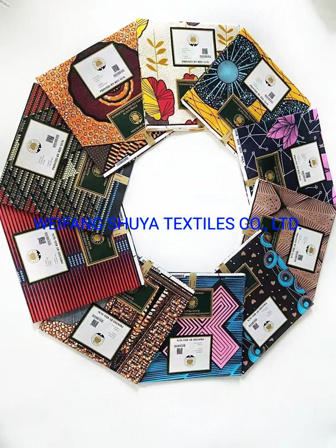 100% Polyester Printed Fabric Super Wax Home Textile Clothing with Good Quality