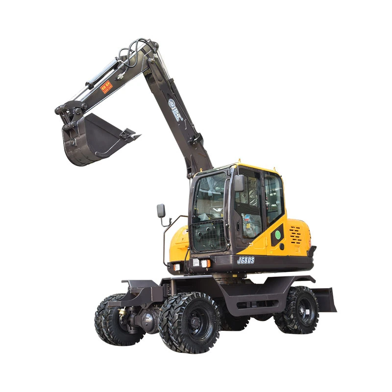 CE Approved 6ton 9ton Mini Excavators Digger Earth Moving Machine Hydraulic Wheel Excavator