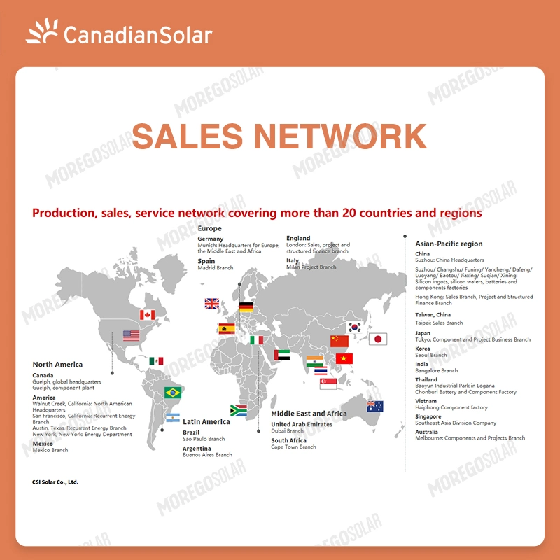 Canadian Solar Inverter 100kw 110kw trifásico en energía de red Inversores