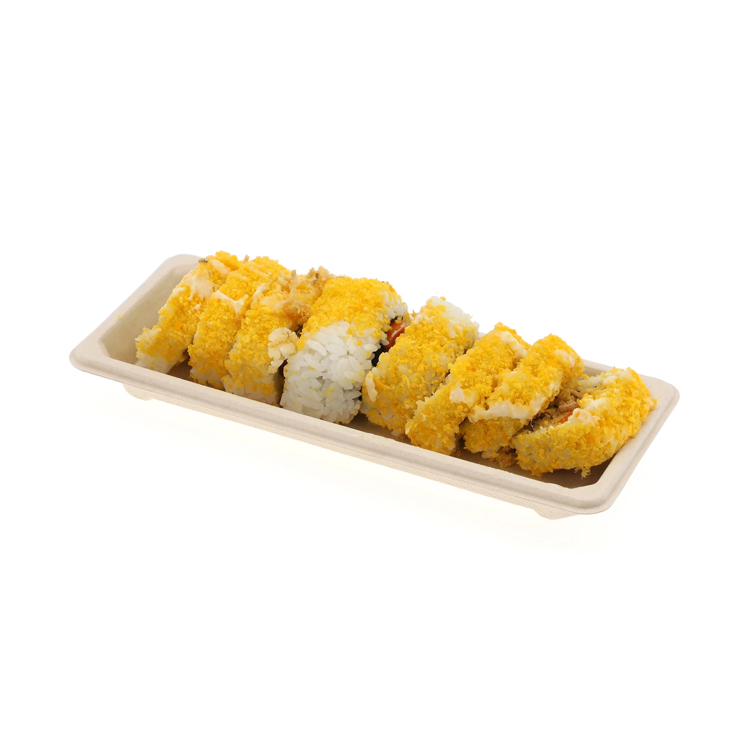 Completamente Biodegradable Takeout caja de embalaje de alimentos de la placa de la bandeja de sushi de contenedores