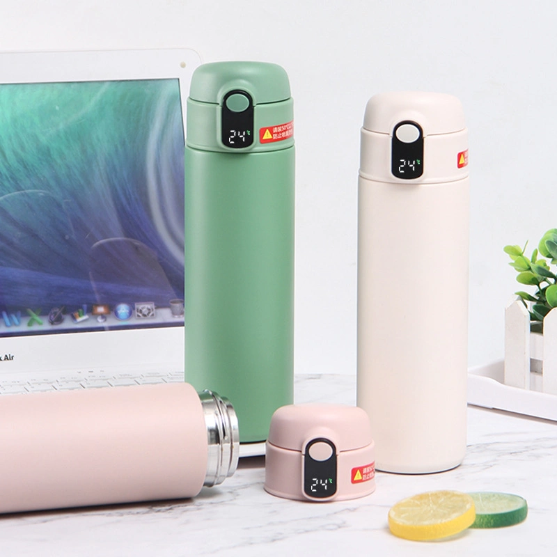 Smart Vacuum Flask Stainless Steel Water Bottle Thermo with LED Touch Screen Temperature Display Customized Logo