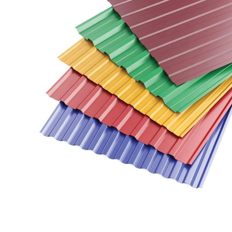 SGCC Sgch G550 Colorful Hollow Plastic Roofing Tile PVC 20 Gauge Gi Galvanized Corrugated PPGI Color Coated Prepainted Steel Metal Roofing Sheet for Warehouse