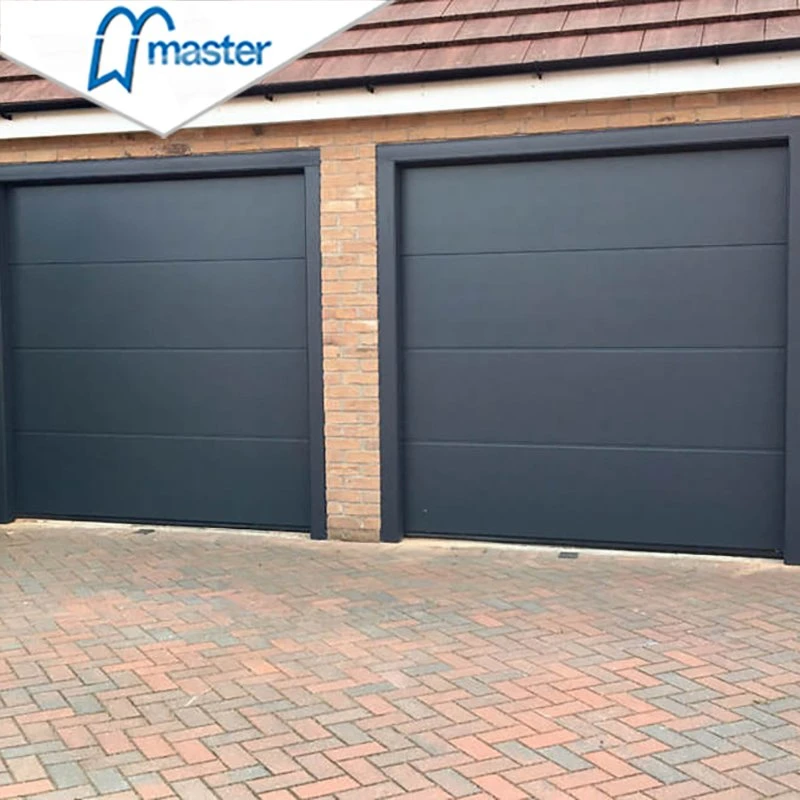 Master Well Top Selling Automatic Steel Foamed Insulated Flush Overhead Sectional Garage Door with Remote Control