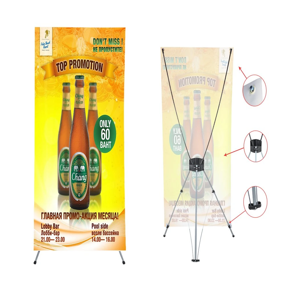 Wide Base X Banner Stand for Added Stability