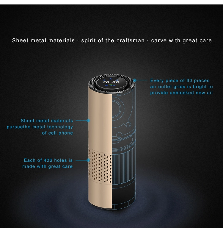 2023 Innovative Multifunction Smart Silver Car Vacuum Cleaner Air Purifier