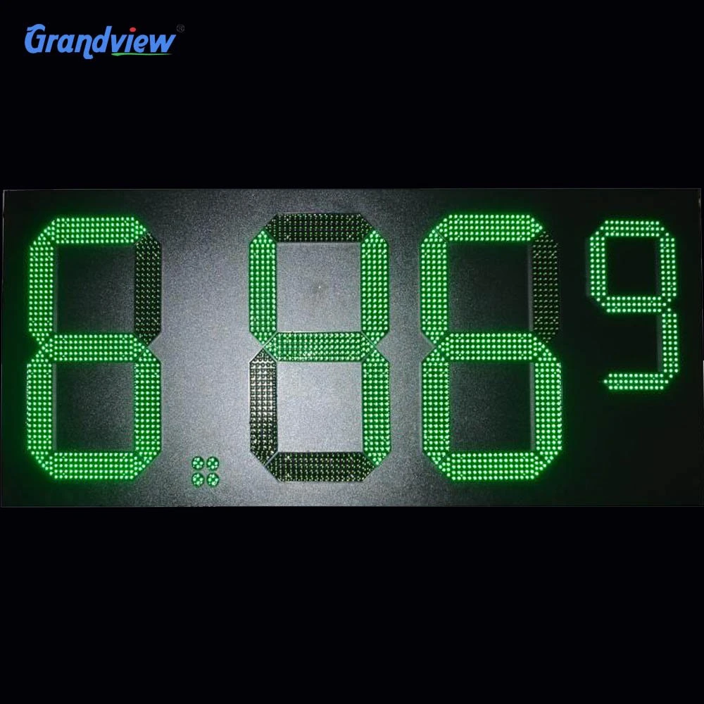 Anti-Rust 12 Inch 18 Inch Waterproof Petrol Oil Price LED Digital Display Screen