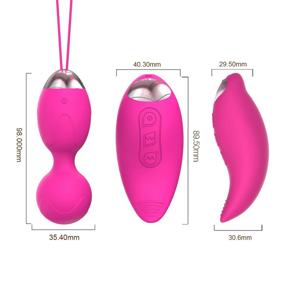 USB Charge 10 Speed Wireless Remote Control (الشحن عبر منفذ USB) مفاتيح البيض المهتز مع جهاز التحكم عن بعد اللاسلكي بسرعة 10 النساء البالغات من الجنس