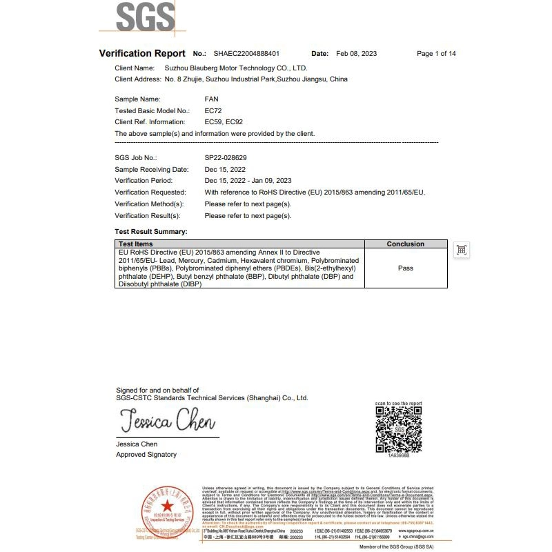 Blauberg Air Blower EC Foward gebogener Zentrifugalventilator mit 0-10VDC/PWM Steuerung für Luftfilter