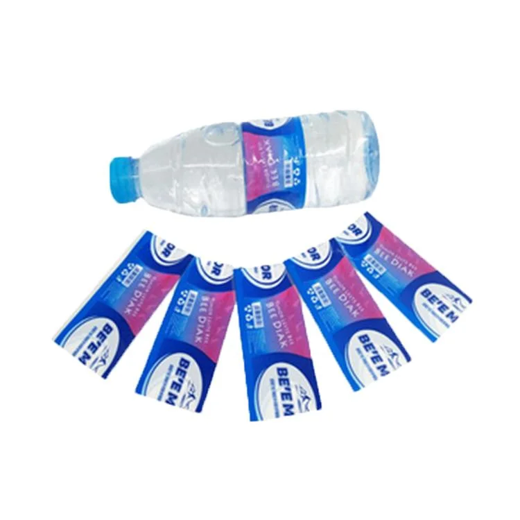 Mejor Precio de fábrica plástico resistente al agua bebidas botella funda retráctil PVC Etiqueta adhesiva