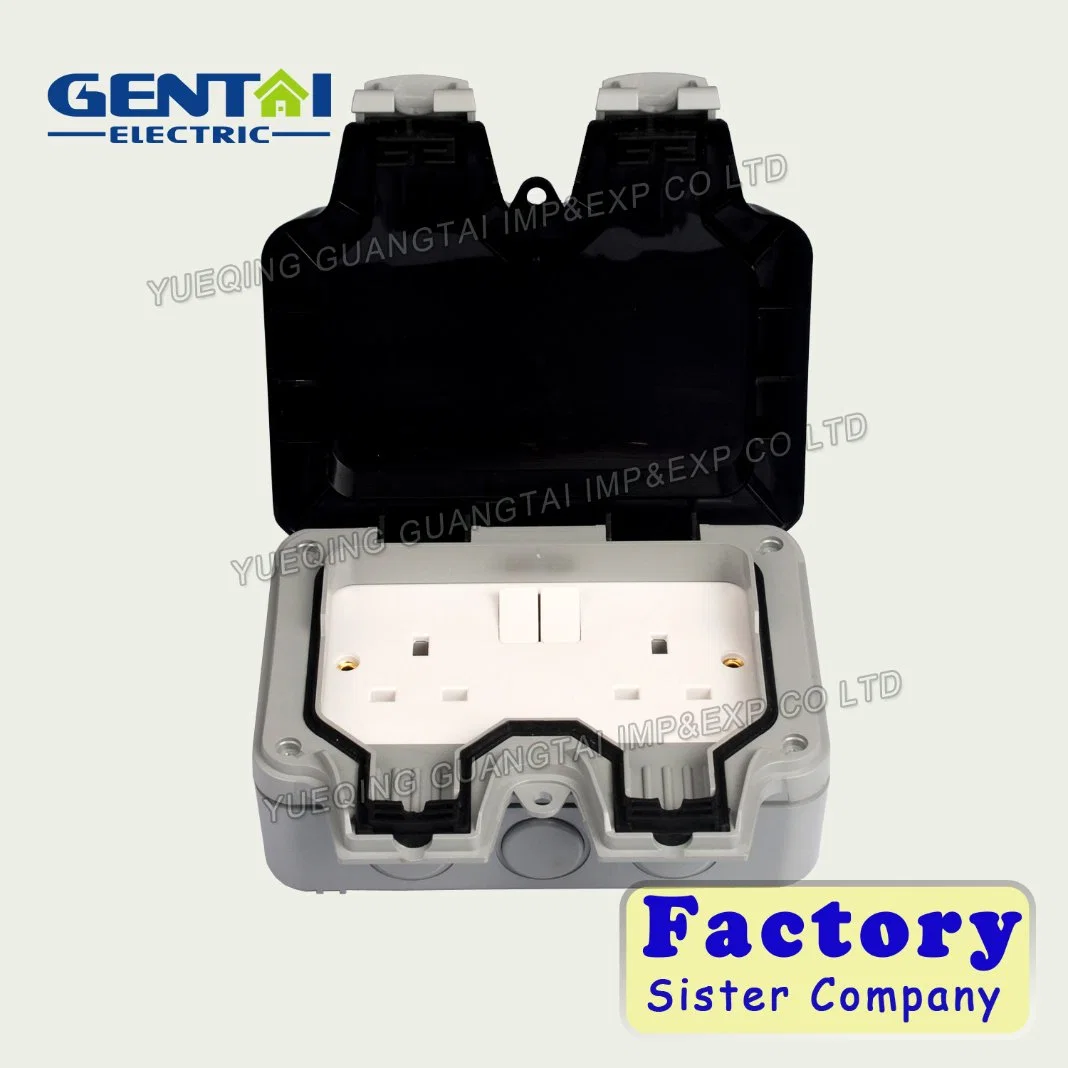 IP66 Industrial Weatherproof Box with Switched Socket 1 Gang 2 Gang 13A