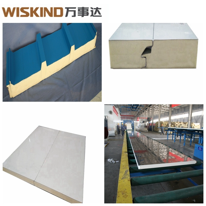 40kg/M3 Density Heat Insulation PU (Polyurethane) / PIR Sandwich Panel