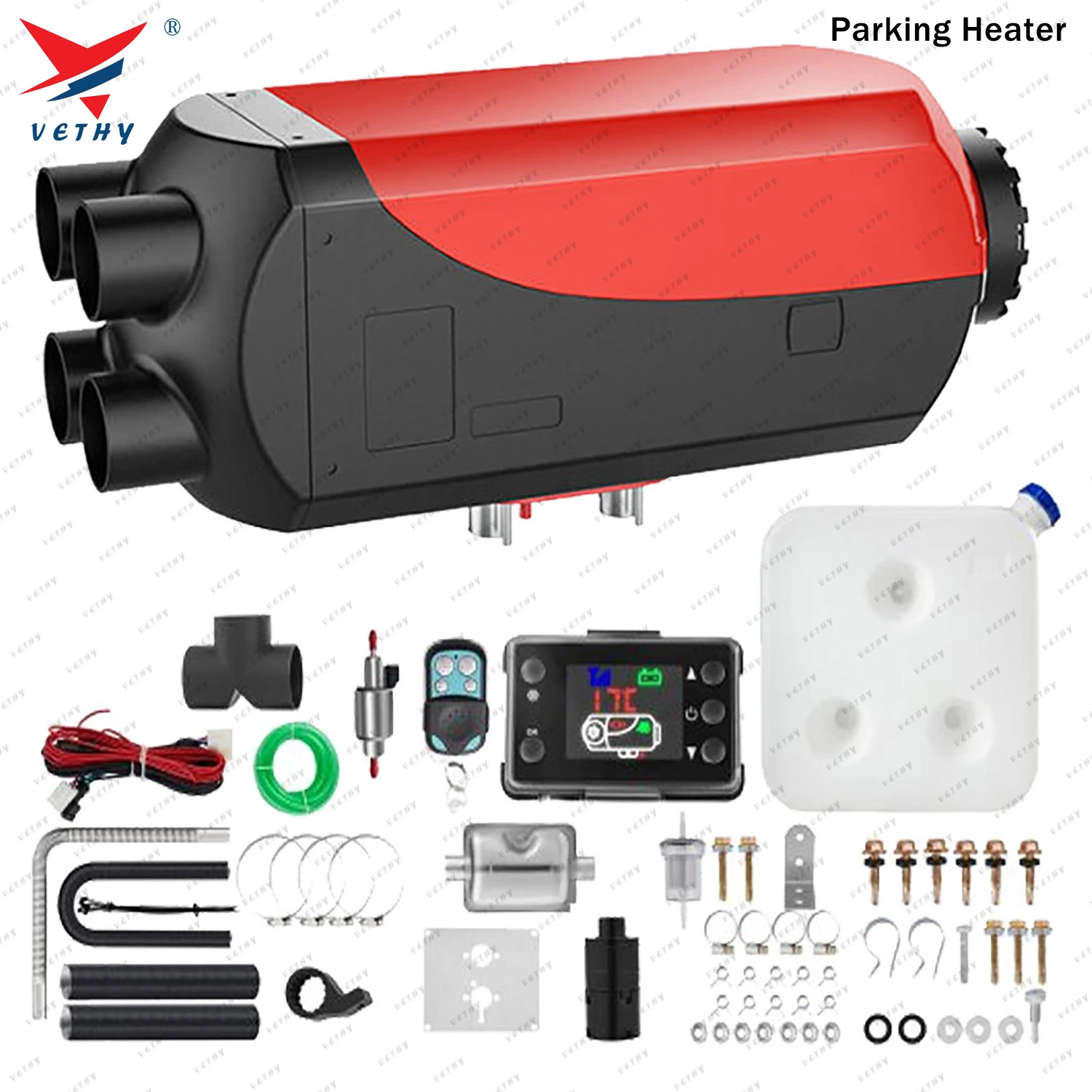 12V 24V Muffler 2kw//5kw/8kw Parking Air Heater for RV Trailer Trucks