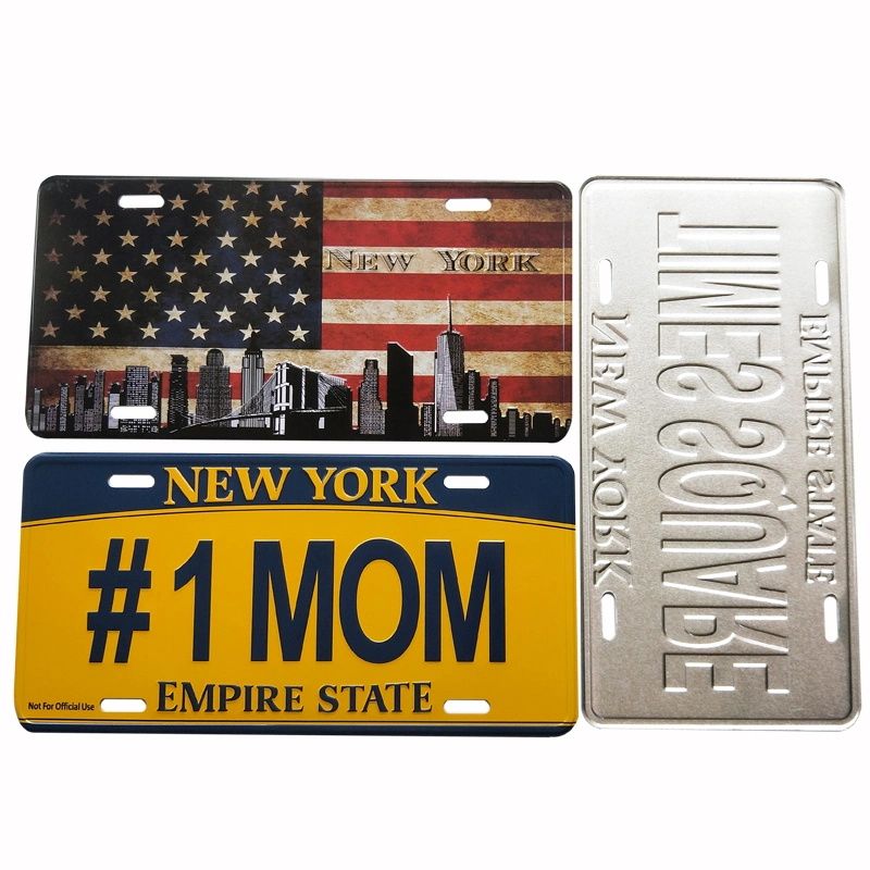 Personalized Europe Size Decorative Aluminum Car Number Plate Personalized Design License Plate European Style Number License Plate