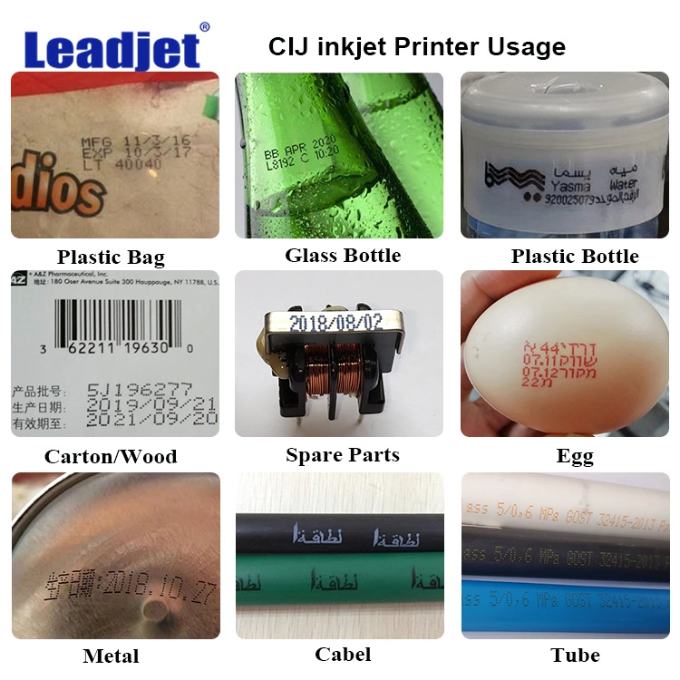 Power Cable 1 Year Warranty Inkjet Printer/Manufacturing Date Printing Machine