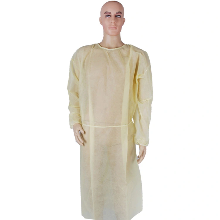 Factory Wholesale SMS Disposable Medical Isolation PP Gown