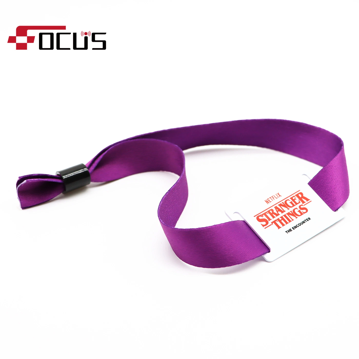 Custom Printing Polyester NFC Woven RFID Bracelet Woven Smart Wristband for Events