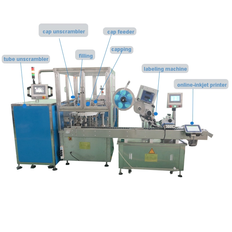 1.8Ml automatique de 0,1 ml 3 ml 5 ml 10ml Cryovial Machine d'étanchéité du tube de gel de remplissage