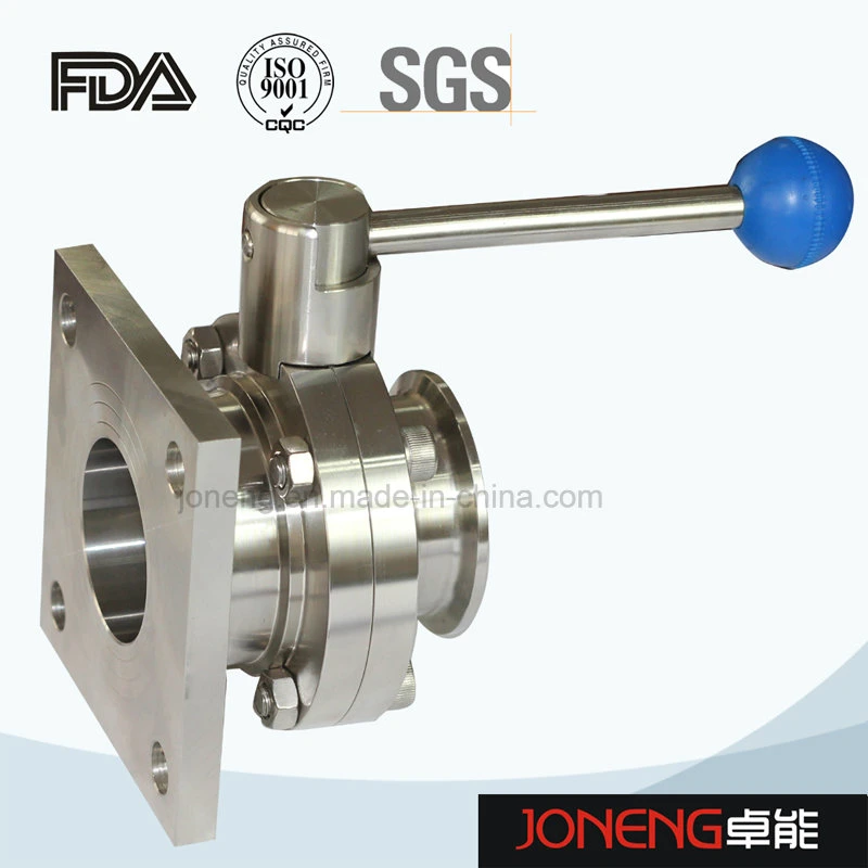 Stainless Steel Hygienic Clamped/Flanged Butterfly Valve (JN-BV2006)